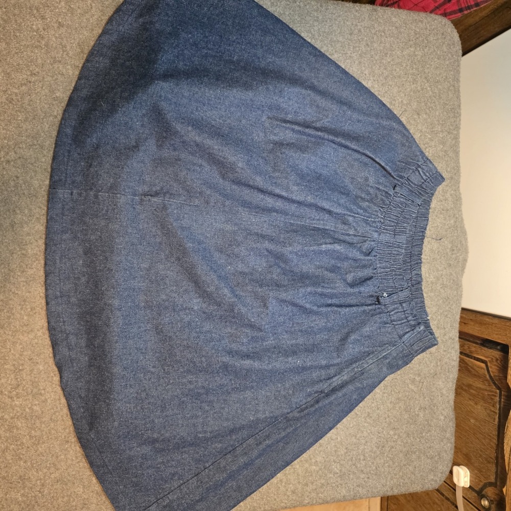 Kayo Of California Vintage Made In usa denim Flare Skirt Size 10 Sku:F2